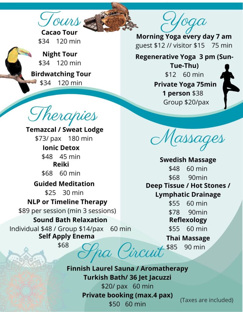 tours and therapies